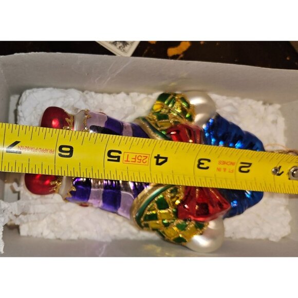 Vintage Ornament Kurt S. Adler Polonaise Collection Handcrafted Glass Clown Box - Picture 3 of 8